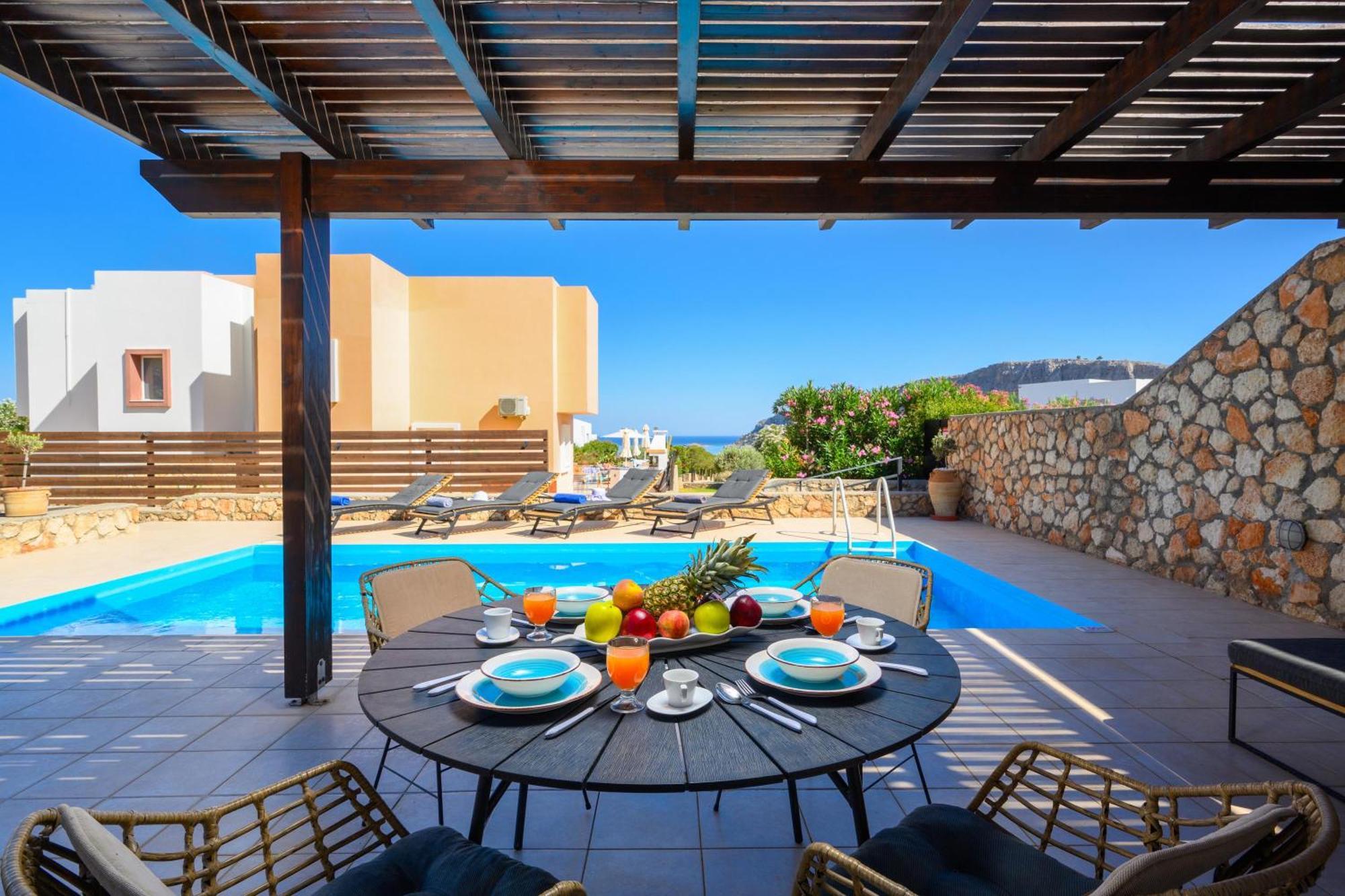 Adore Lindos Villa Buitenkant foto